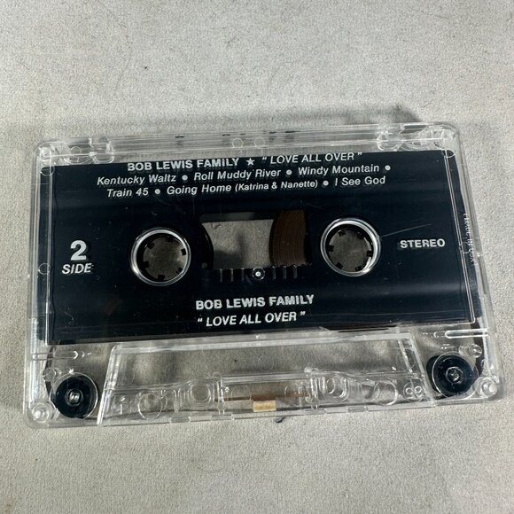 Bob Lewis Family "Love All Over" Cassette Album Country Gospel Stereo - Picture 4 of 5
